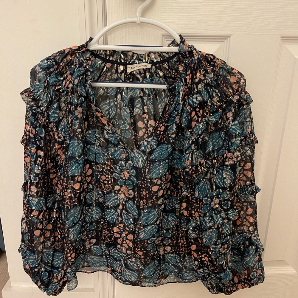 Ulla Johnson long sleeve sheer top